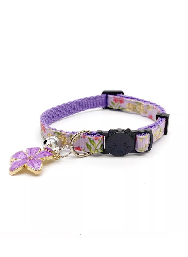 طوق قطط قابل للفك مزود بجرس، مجموعة من 4 أطواق قطط آمنة وقابلة للتعديل - Image 4